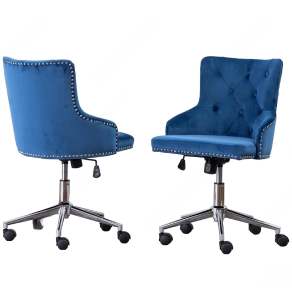 现代天鹅绒办公椅3D模型下载